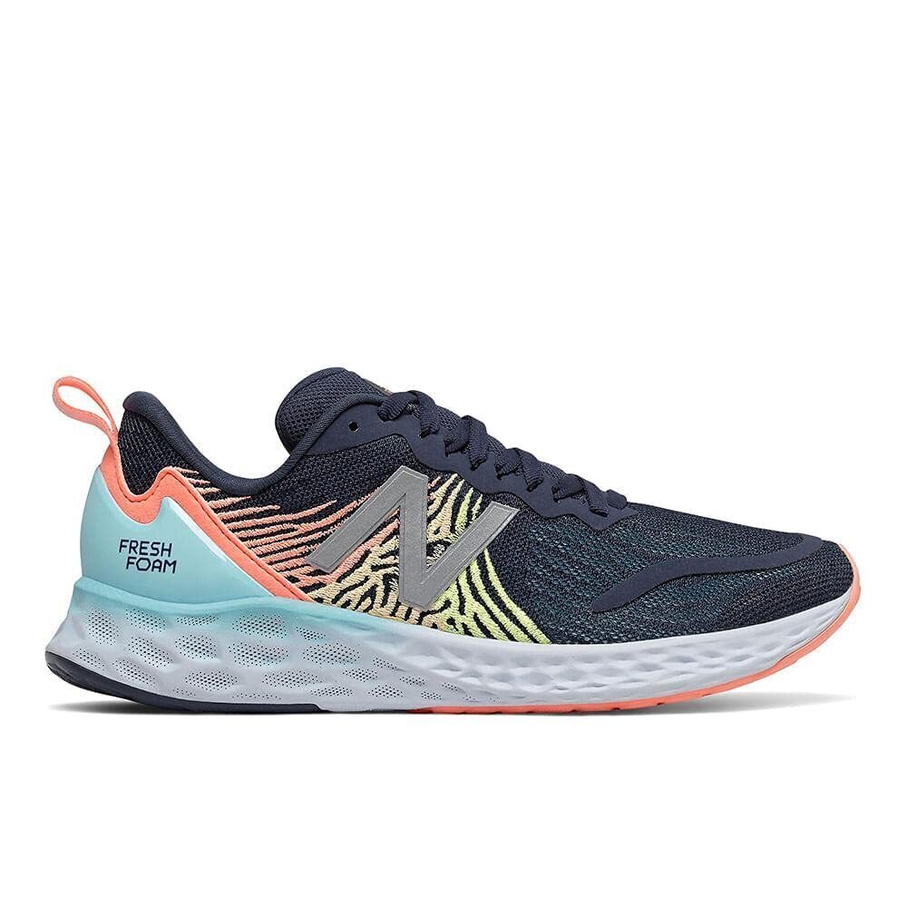 NEW BALANCE WOMEN'S FRESH FOAM TEMPO V1 RUNNING SHOE, NATURAL INDIGO/GINGER PINK